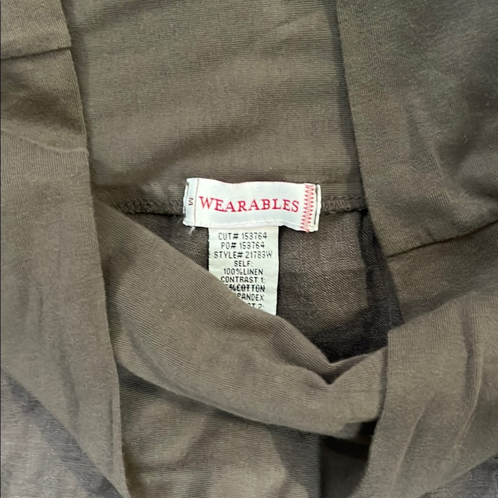 Wide-Leg Pants -Wearables  Gray/taupe Boho size M - Picture 4 of 9